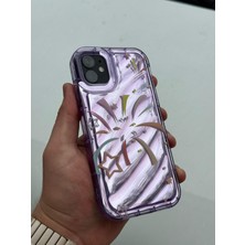 SPHONE iPhone 11 Kılıf Hologrom Dalgalı Airbaq 3D Grafiti Casetify Desenli Figür Kabartma Liquid Neon Renk