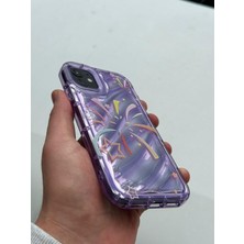 SPHONE iPhone 11 Kılıf Hologrom Dalgalı Airbaq 3D Grafiti Casetify Desenli Figür Kabartma Liquid Neon Renk