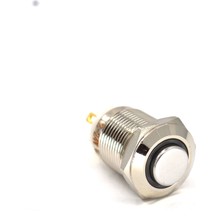 Adam 12MM Yaylı Buton Anahtar 12V Kırmızı Işıklı Yuvarlak Metal