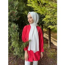 Shecarf Shecarf, Pamuklu, Kırışmaz Bambu Kraş Şal 00958