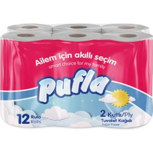 Pufla 12'li Tuvalet Kağıdı 2 Adet