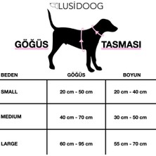 Lusi Doog Köpek Tasma Seti Siyah Köpek Göğüs Tasması Köpek Gezdirme Halatı