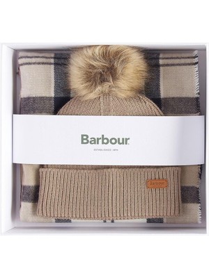 Barbour Dover Bere & Hailes Scarf Gift Set BE71 Rosewood