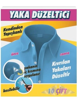 Geseus Yaka Düzleştirici Düzeltici Yapışkanlı Balin Kıvrılan Yakaları Düzeltir 20ADET