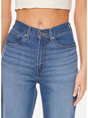 Levi's Levi's Mavi Kadın Yüksek Belli Mom Fit Denim Pantolon A7091-0000