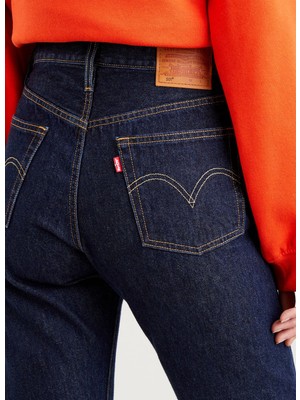 Levi's Levi's Koyu Mavi Kadın Normal Belli Regular Fit Denim Pantolon A7742-0000