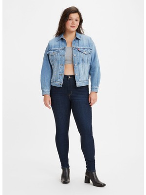 Levi's Levi's Koyu Mavi Kadın Yüksek Belli Super Skinny Denim Pantolon 720 Hırıse Super Skınny Indıgo Daze