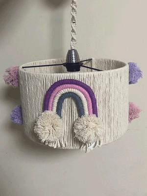 Evimin Dekoru Evimindekoru Makrome Ip Çocuk Odası Avize