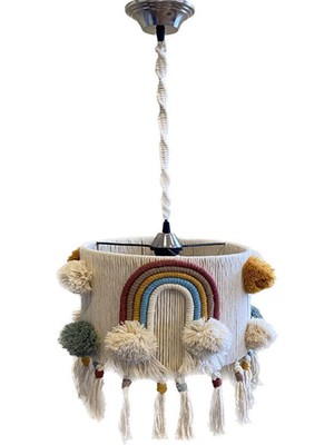 Evimin Dekoru Evimindekoru Makrome Püsküllü Çocuk Odası Avize