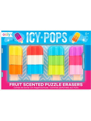 Ooly   Ooly Icy Pops 4'lü Kokulu Silgi Seti