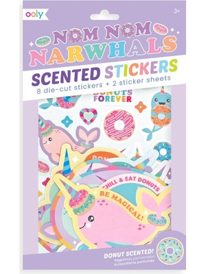 Ooly   Ooly Kokulu Sticker Seti - Nom Nom Narwhals