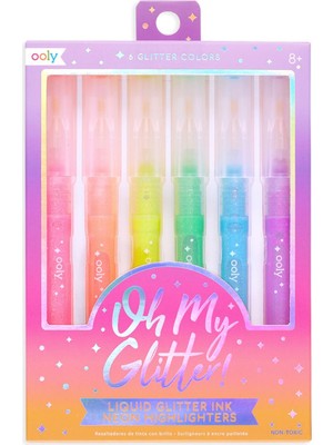 Ooly  Pastel Renkler Ooly Oh My Glitter Neon 6’lı Highlighter