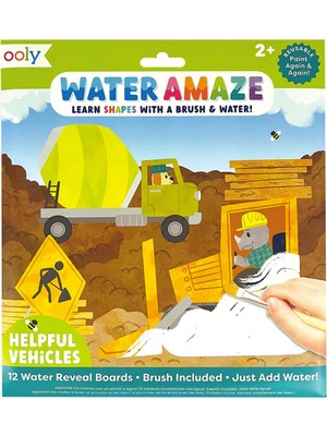 Ooly   Ooly Water Amaze Boyama Seti - Helpful Vehicles