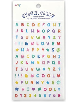 Ooly   Ooly Stickiville Çıkartmalar - Alphabets