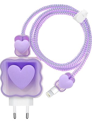 Gritty iPhone 18W/20W Uyumlu Şarj Aleti Kılıfı, Şarj Kablosu Örme Aparatı, Toparlayıcı, Kablo Koruyucu