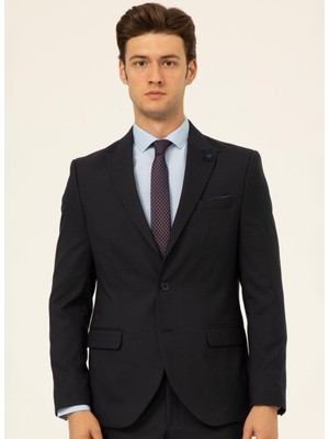 Süvari Normal Bel Slim Fit Lacivert Erkek Takım Elbise TK1000600254