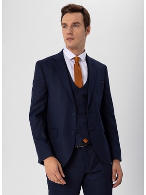 Süvari Normal Bel Slim Fit Lacivert Erkek Takım Elbise TK1020000266