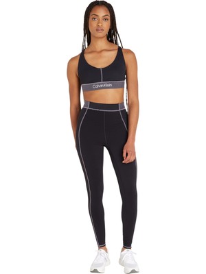 Calvin Klein Siyah Kadın Sporcu Sütyeni 00GWF3K141BAE Wo - Medium Support S