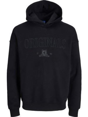 Jack & Jones Kapüşon Yaka Siyah Erkek Sweatshırt 12248784_JORSHADOW Sweat Hood Blk