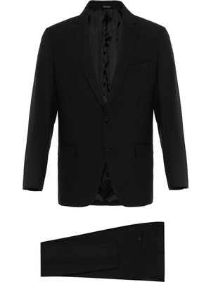 Süvari Standart Bel Regular Fit Siyah Erkek Takım Elbise TK1000400397