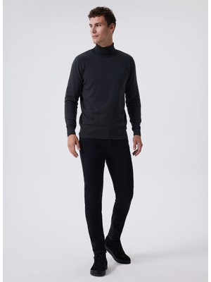 Lee Cooper Jeff Normal Bel Dar Kesim Çok Dar Paça Siyah Erkek Jean Pantolon