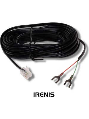 IRENIS ADSL VDSL Bir Ucu Jaklı Diğer Ucu Açık Pabuçlu Modem Kablosu( Telefon RJ11 Hat Bağlantı Kablosu), 6 metre
