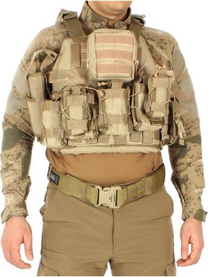 Polis Sepeti Çöl Sarısı Tactical Hücum Yelek