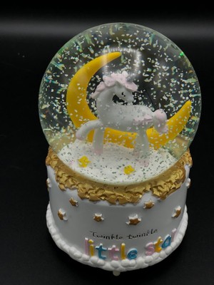 Mirabella Gift Unicorn Temalı Otomatik Kar Püskürtmeli Müzikli ve Işıklı 15 cm Büyük Boy Kar Küresi