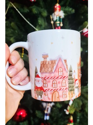 Pekshop Christmas Town Tasarım Yılbaşı Hediyesi Kupa Bardak