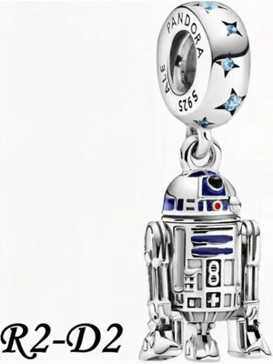 Poseidons Jewellery Star Wars R2 - D2 Droid Charm 925 Ayar Gümüş