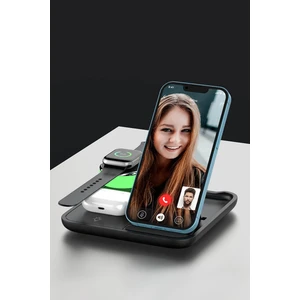 Wireless Charger 4 In 1 Siyah