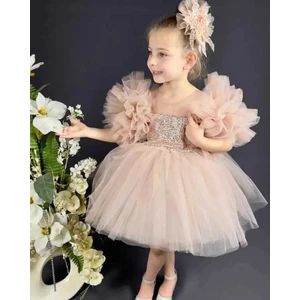 Pul Payet Tütü Çocuk Elbisesi