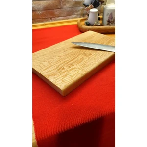 F&S WoodArt Ahşap 34 X20 cm Özel Kenar Kesme Sunum Et Ekmek Doğrama Tahtası