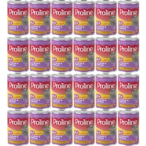 Pro Line Proline Kuzu Etli ve Havuçlu Pate Et Parçalı Kedi Konservesi 395 Gr*24 Adet