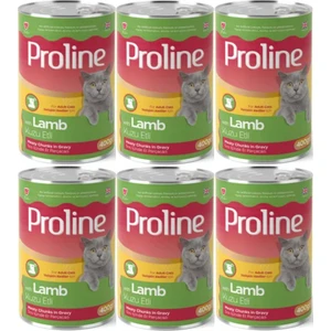 Pro Line Proline Kuzu Etli Yetişkin Kedi Konservesi 400 Gr*6 Adet