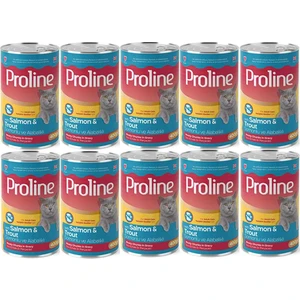 Pro Line Proline Somonlu ve Alabalıklı Yetişkin Kedi Konservesi 400 Gr*10 Adet