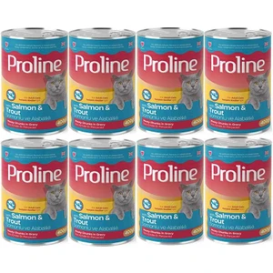 Pro Line Proline Somonlu ve Alabalıklı Yetişkin Kedi Konservesi 400 Gr*8 Adet