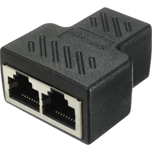 Port RJ45 Ayırıcı Adaptör Lan Ağ Ethernet Genişletici Konnektör Fişi Lotu 1 Adet (Yurt Dışından)