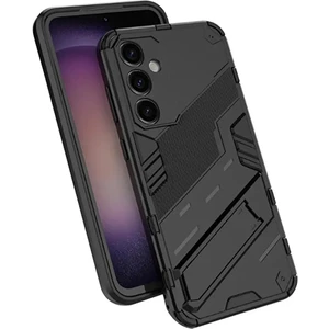 Samsung Galaxy S23 Fe Matrix Serisi Armor Standlı Perfect Koruma Kılıf - Siyah AL3416