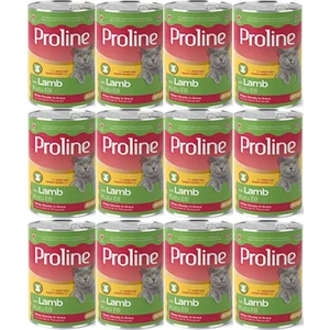 Pro Line Proline Kuzu Etli Yetişkin Kedi Konservesi 400 Gr*12 Adet