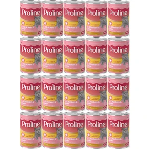 Pro Line Proline Tavuklu ve Ciğerli Yetişkin Kedi Konservesi 395 Gr*20 Adet