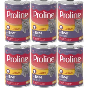 Pro Line Proline Dana Etli Yetişkin Kedi Konservesi 400 Gr*6 Adet