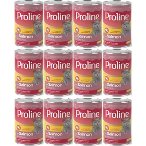 Pro Line Proline Somonlu Yetişkin Kedi Konservesi 400 Gr*12 Adet