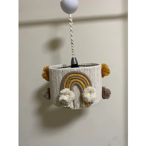 Evimin Dekoru Evimindekoru Makrome Latte Çocuk Odası Avize