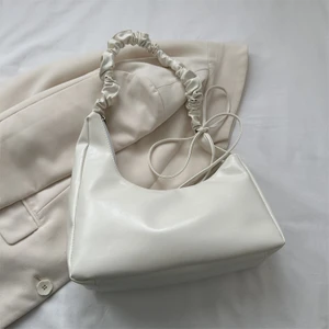 Yaowei HB  Bulut Tek Omuz Crossbody Pilili Koltuk Altı Pilili Büyük Tek Omuz Çantası (Yurt Dışından)