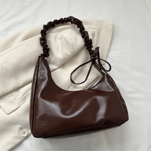 Yaowei HB  Bulut Tek Omuz Crossbody Pilili Koltuk Altı Pilili Büyük Tek Omuz Çantası (Yurt Dışından)