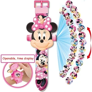 Mickey Mouse  3D Projeksiyonlu Saat 24 Farklı Karakteri Duvara Yansıtır