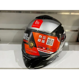 Mt Helmets Kask Thunder 4 Sv Exeo Parlak Inci Titanyum/siyah