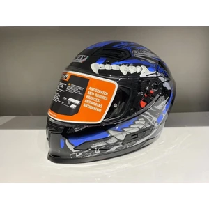 Kask B-503 (817) Güşeş Vizörlü Croco Mavi