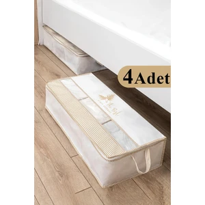 4 Adet Pencereli Baza Hurç Baza Altı Düzenleyici Hurç 70*32*20 cm